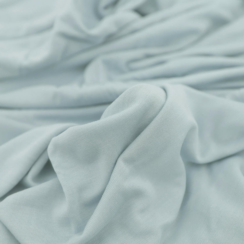 Stretch Knit Swaddle Blanket - Powder Blue