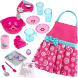 Sophia's Baking Apron and 27-Piece Accessories Set for 18" Dolls, Pink