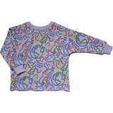Riley Printed Long Sleeve Fleece Top