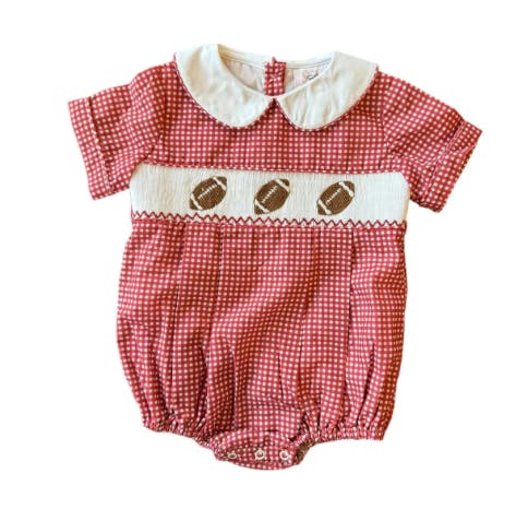 Crimson Gingham Football - Noah Bubble
