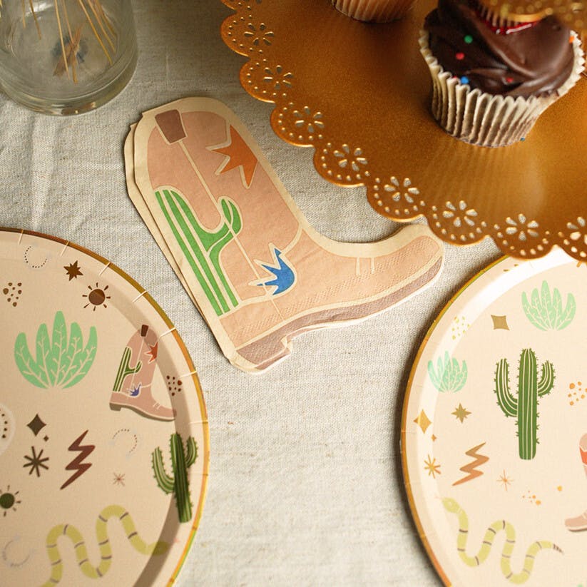 Western Boot Napkins