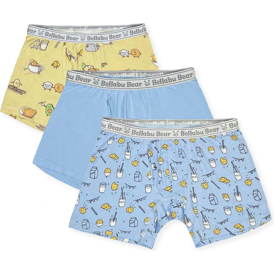 Boy's Boxer Brief Cookie Bamboo Underwear Spring 3-Pack