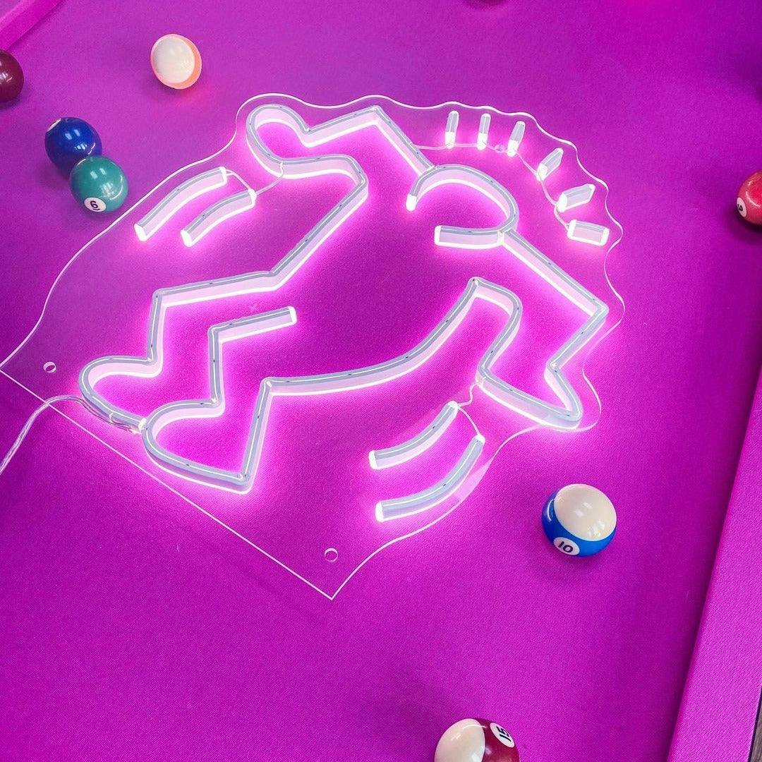 Dancing Man, YP x Keith Haring, LED neon sign