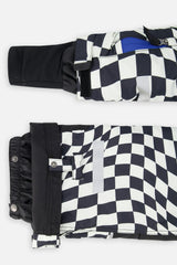Two Piece Teknik Snowsuit White Checkered Print