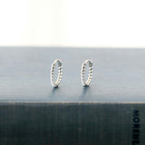 Twisted Hinged Huggie Hoop Earrings
