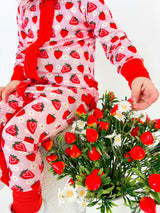 Strawberry Fields Ruffle Snoozer