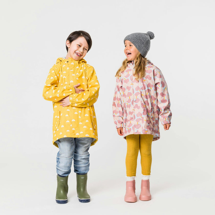 Recycled Waterproof Raincoat, Yellow