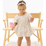 Sarah Floral - Puff Sleeve Baby Doll Dress and Bloomer