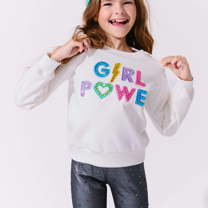Crystal Girl Power Sweatshirt