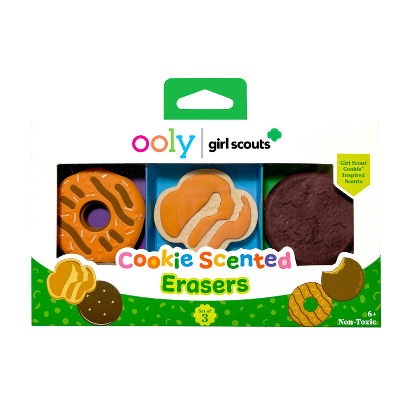 OOLY x Girl Scouts Cookie Scented Erasers - Set of 3