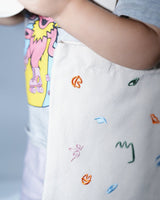 Art Party Embroidered Mini Tote