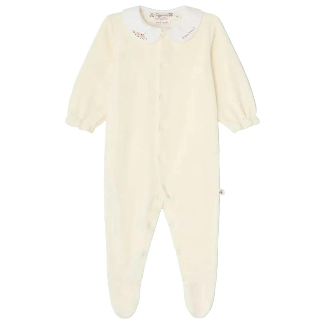 BONPOINT Tintina Sheep Friends Pajamas - Blanc Lait