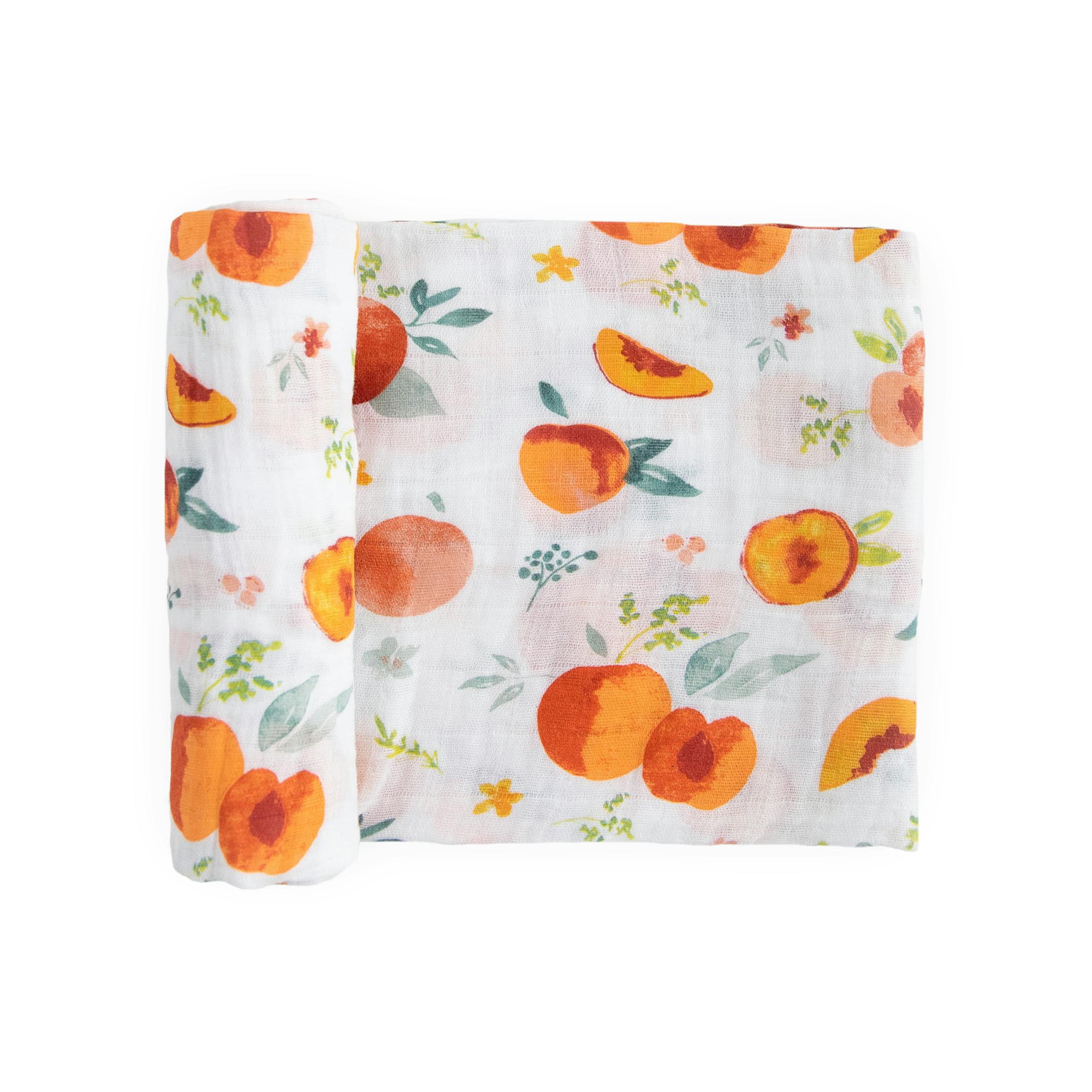 Cotton Muslin Swaddle Blanket - Georgia Peach