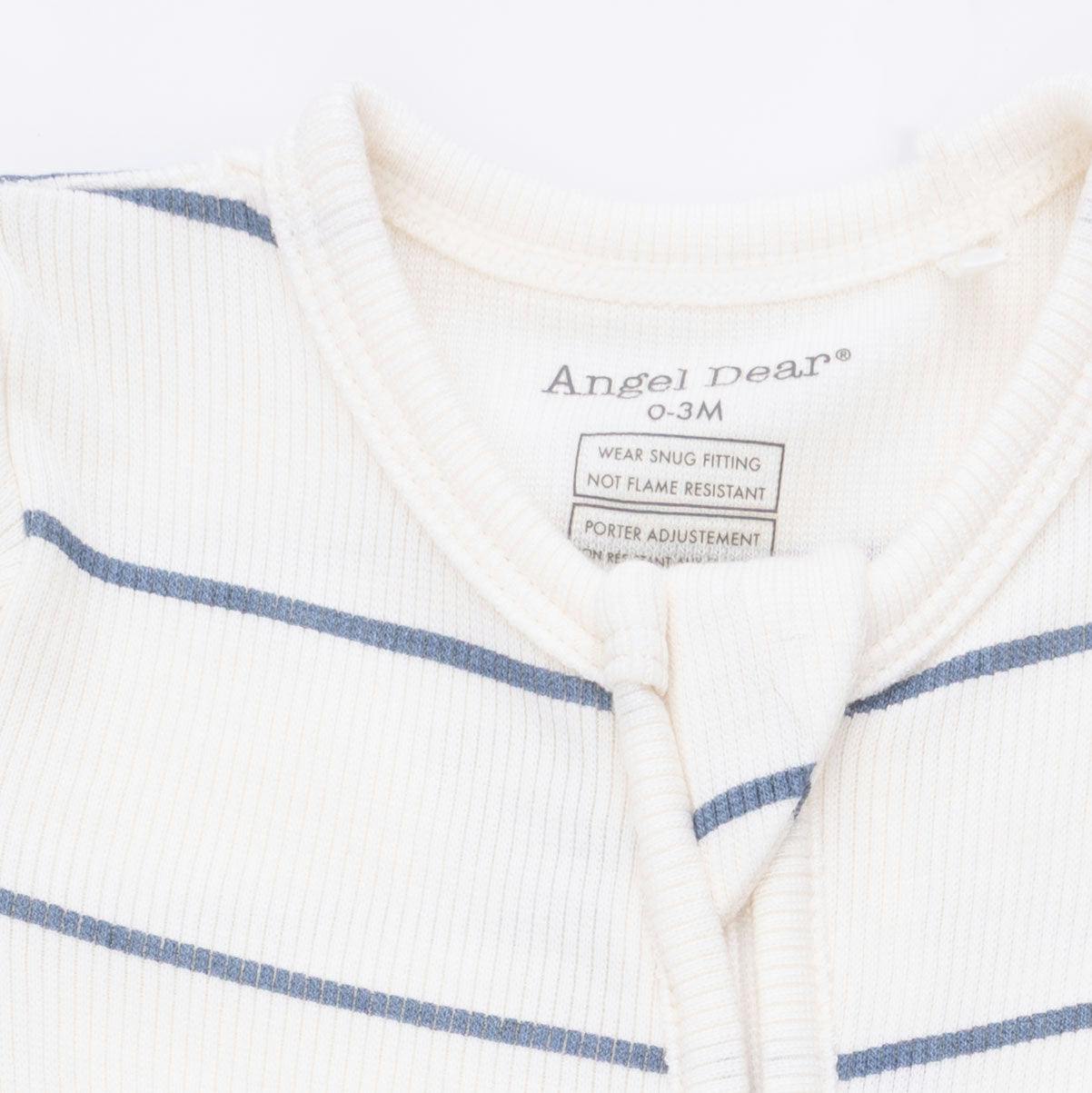 Vintage Stripe - 2 Way Zipper Footie