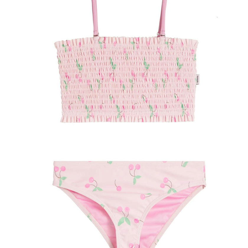 Mahala Smocked Cherry Bikini Swimsuit