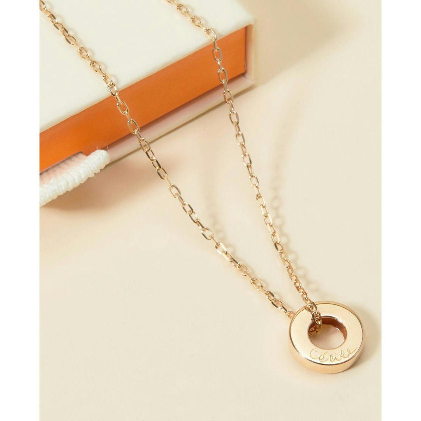 Personalized Unity Name Necklace, 14k Gold Plated
