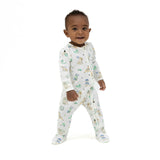 Country Club Dogs Neutral - 2 Way Zipper Footie