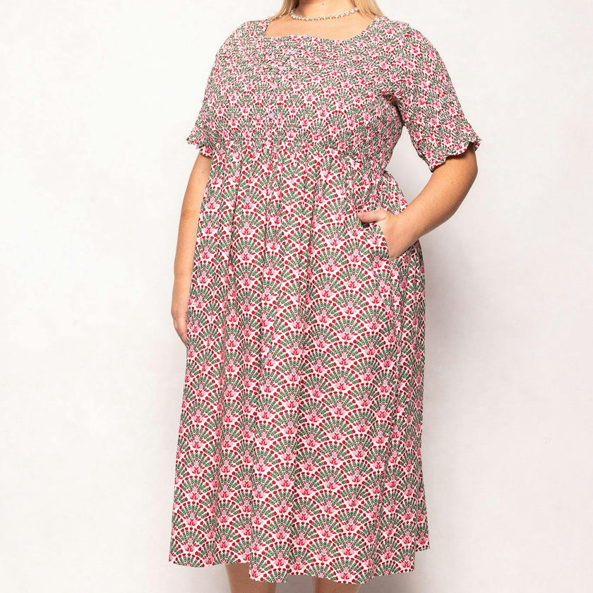 Parker Dress in Floral Fan