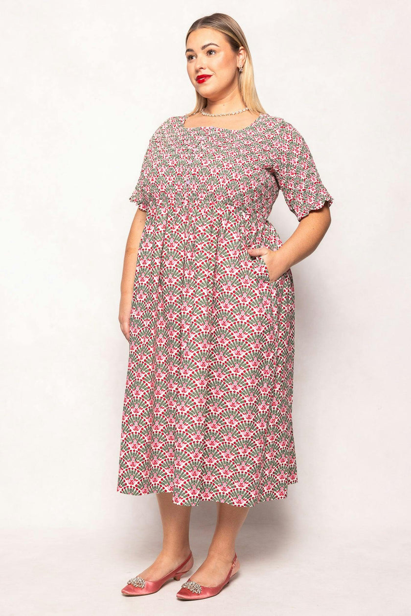 Parker Dress in Floral Fan