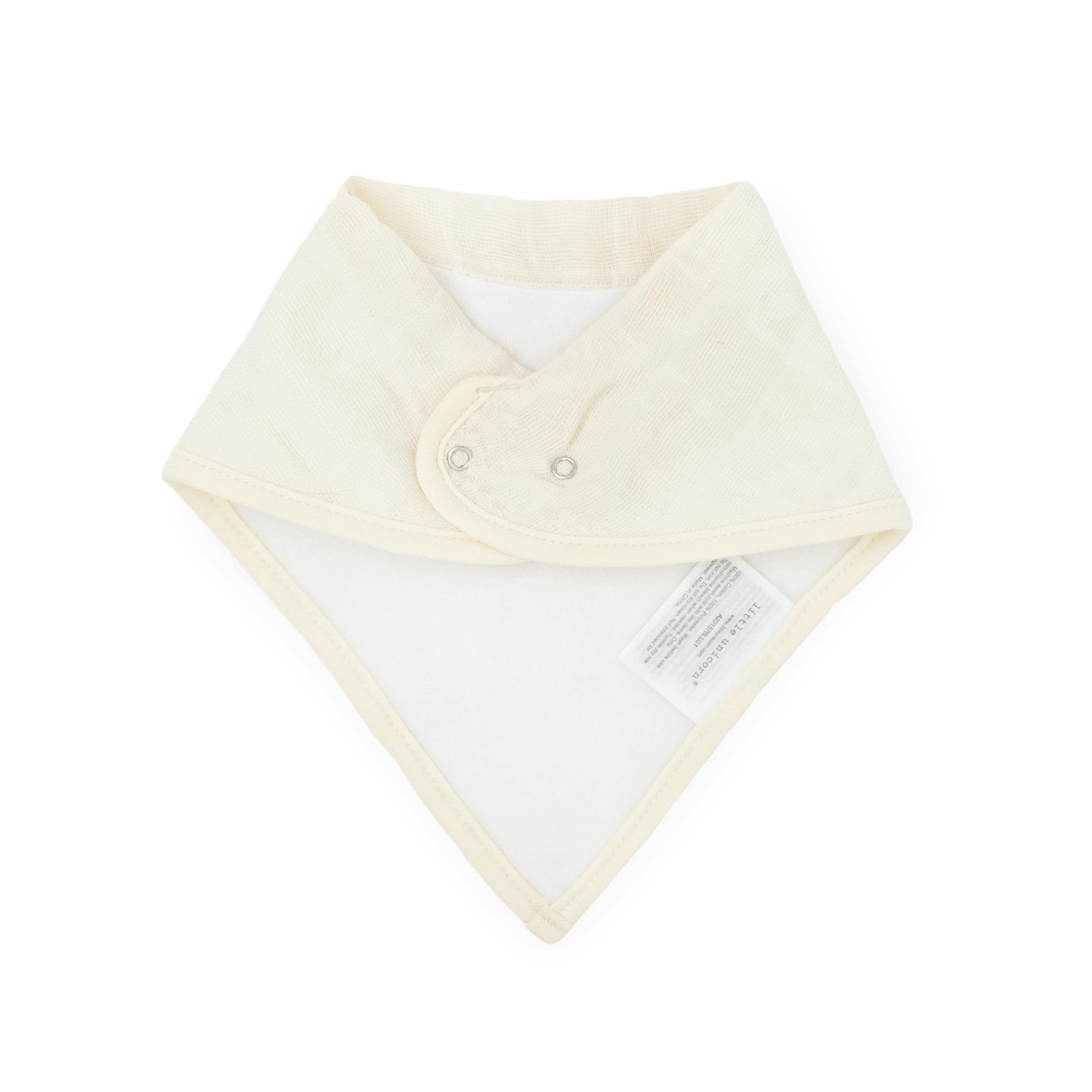 Cotton Muslin + Fleece Bandana Bib 4 Pack - Vintage Floral