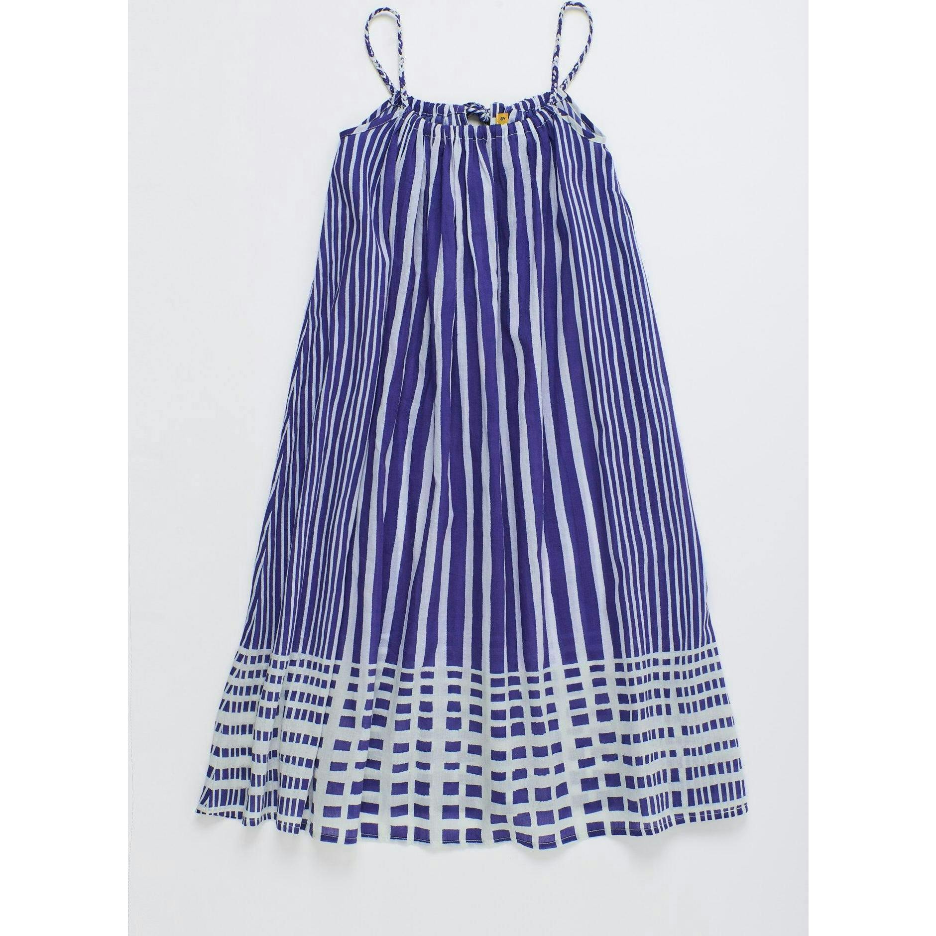 BALI STRIPED DRESS BLUE & WHITE