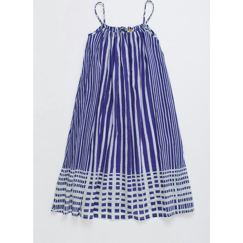 BALI STRIPED DRESS BLUE & WHITE