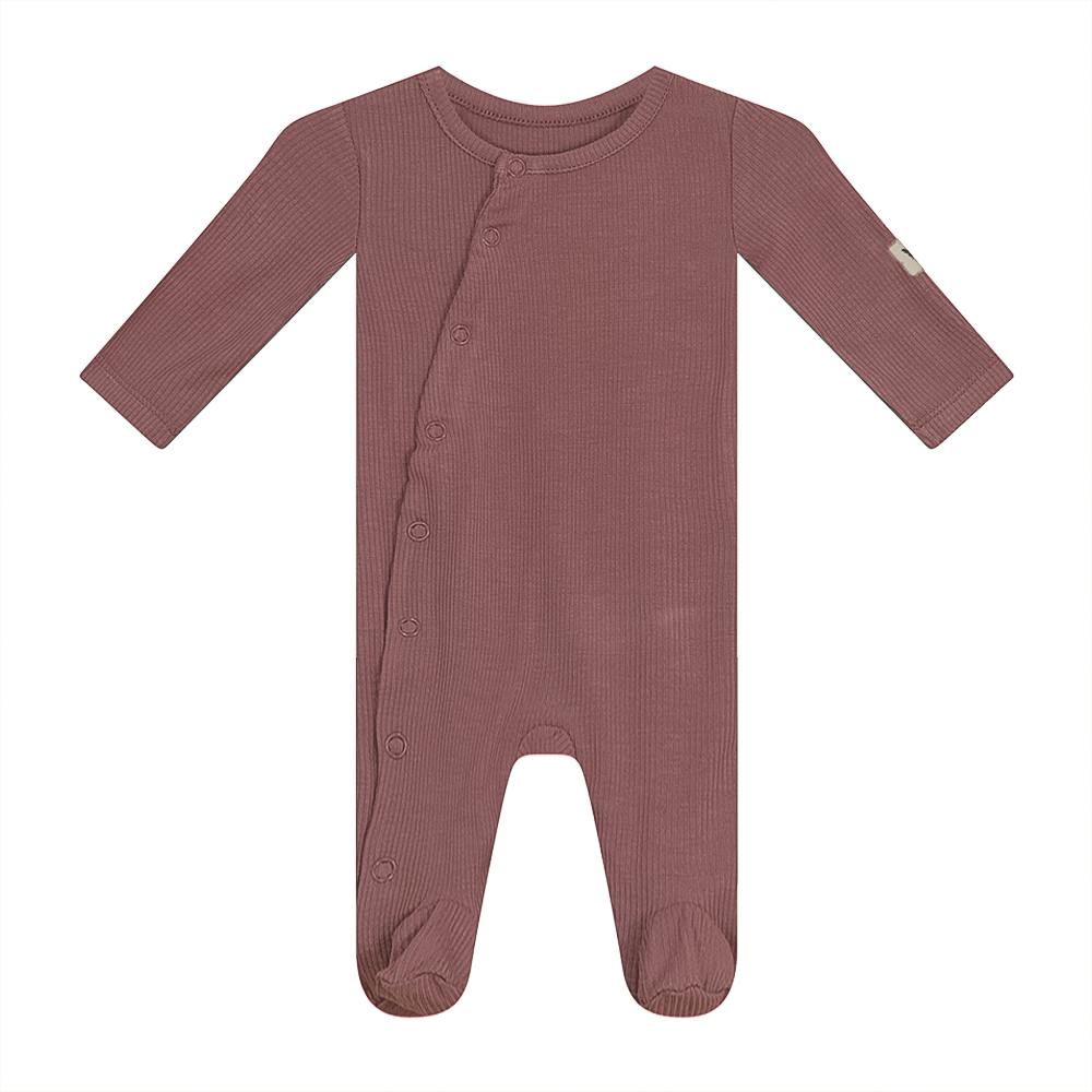 Rib Onesie Dark Almond