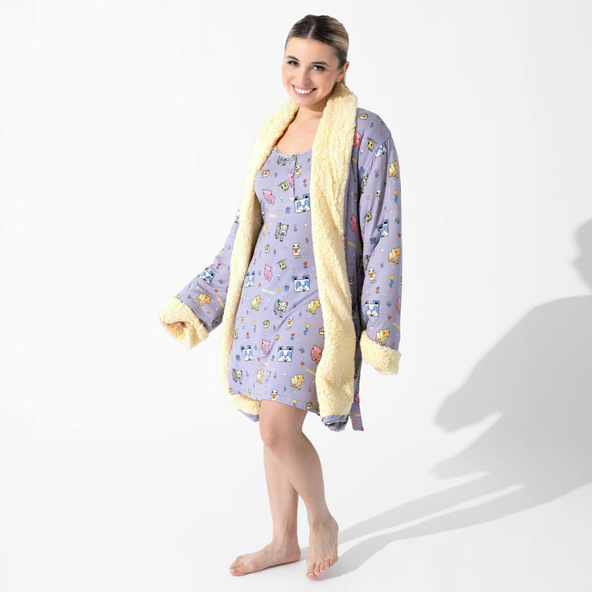 Minecraft: Pixel Pals Bamboo Women's Nightgown
