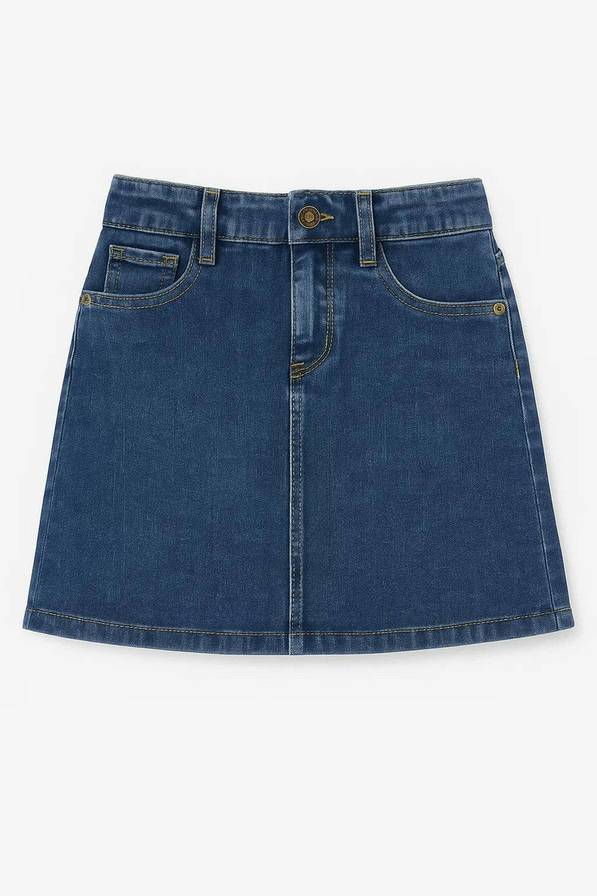 Classic Stretch Denim Skirt