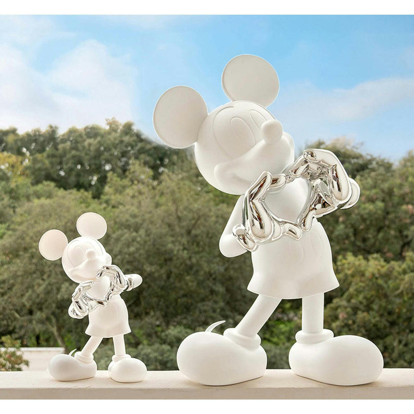 Mickey WITH LOVE White & Silver 12in
