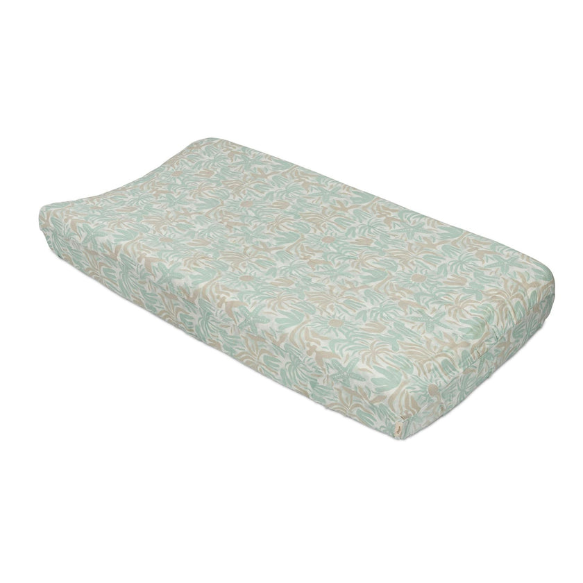 Cove Beach Life Cotton Quilted Change Pad Cover