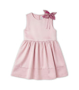 Fenicia Girl Dress, Pink, French Sateen Fluid
