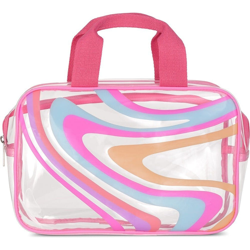 Color Swirl Cosmetic Bag Trio