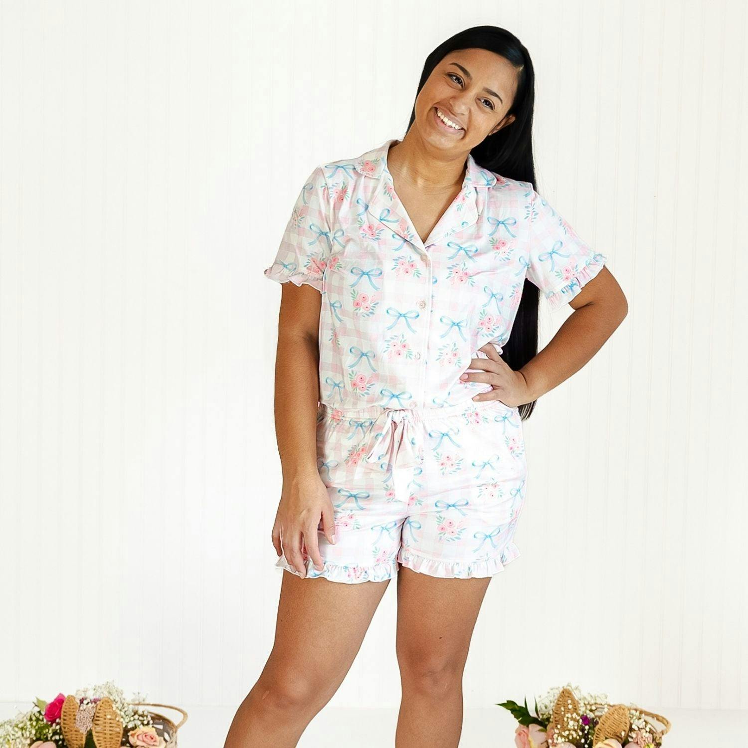 Gingham Trellis Women's Lounge Set