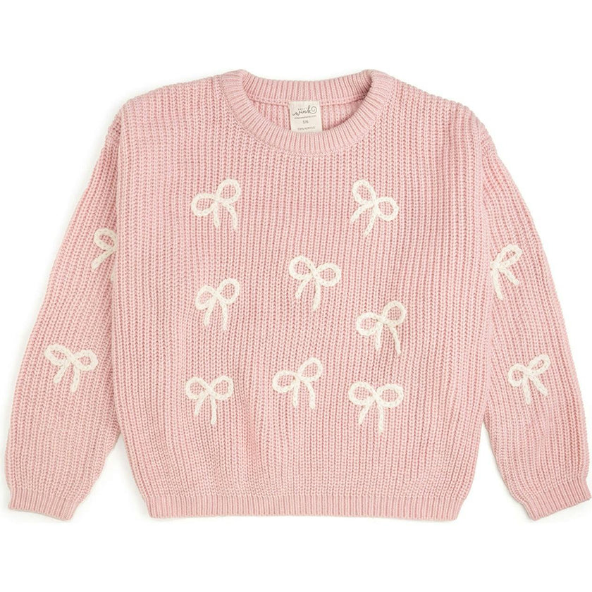 All Over Bows Knit Sweater