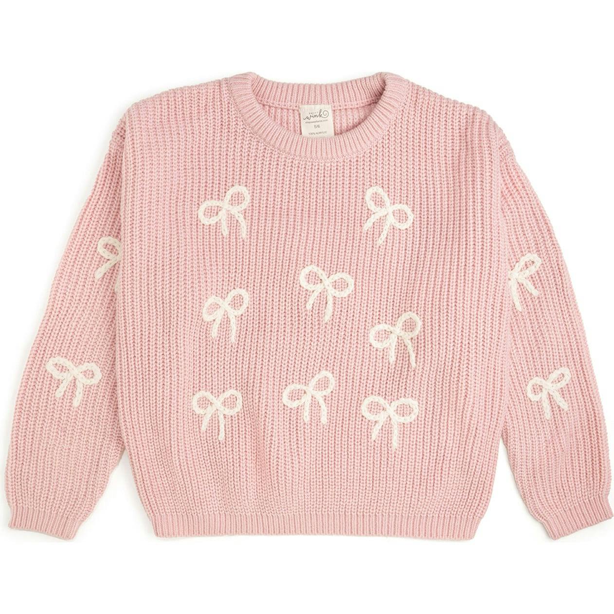 All Over Bows Knit Sweater