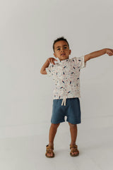 Boy's Short Sleeve Tee in Fireworks