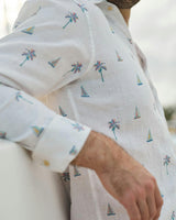 The Yacht Club - Long Sleeve Linen Shirt