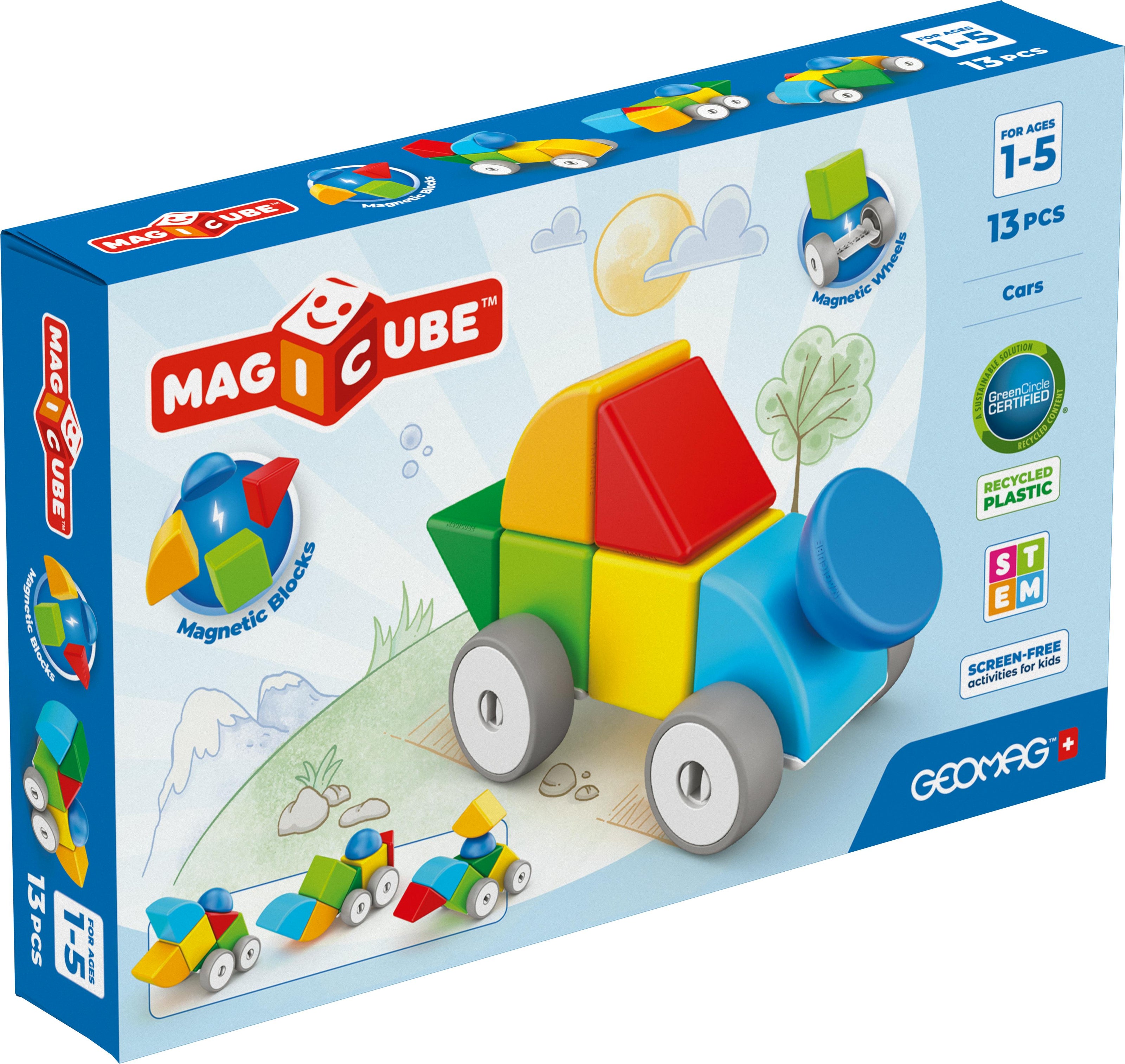 Geomag Magicube Blocks Recycled Cars 13pcs