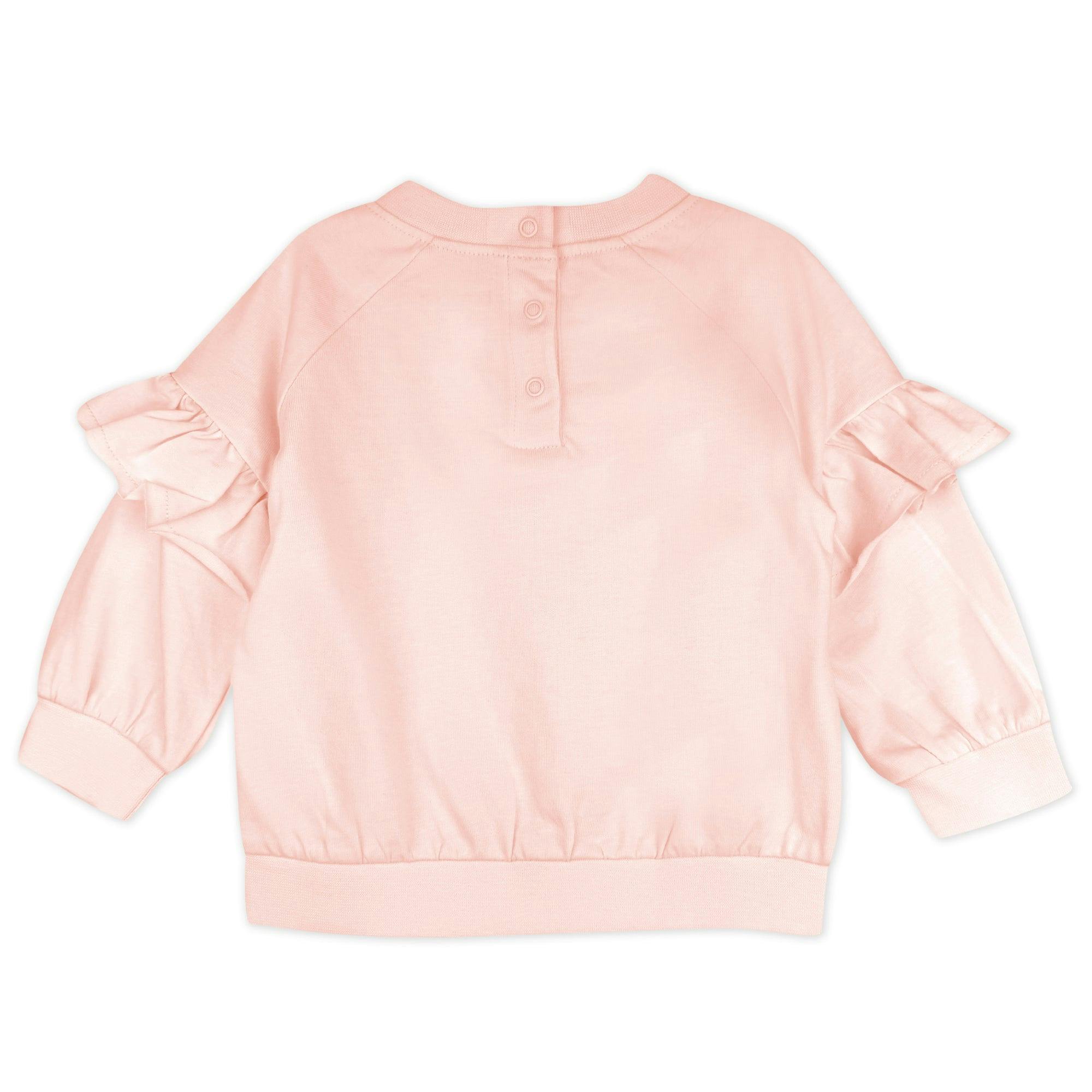 AURORA 4-Piece Crew Neck Ruffle Sweatshirt and Jogger Set