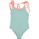 Gingham splash swimsuit