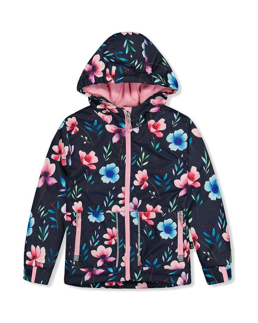 Light Weight Two Piece Chill Snowsuit Blue Floral Print