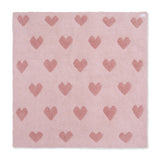 Blush and Rose Heart Blanket
