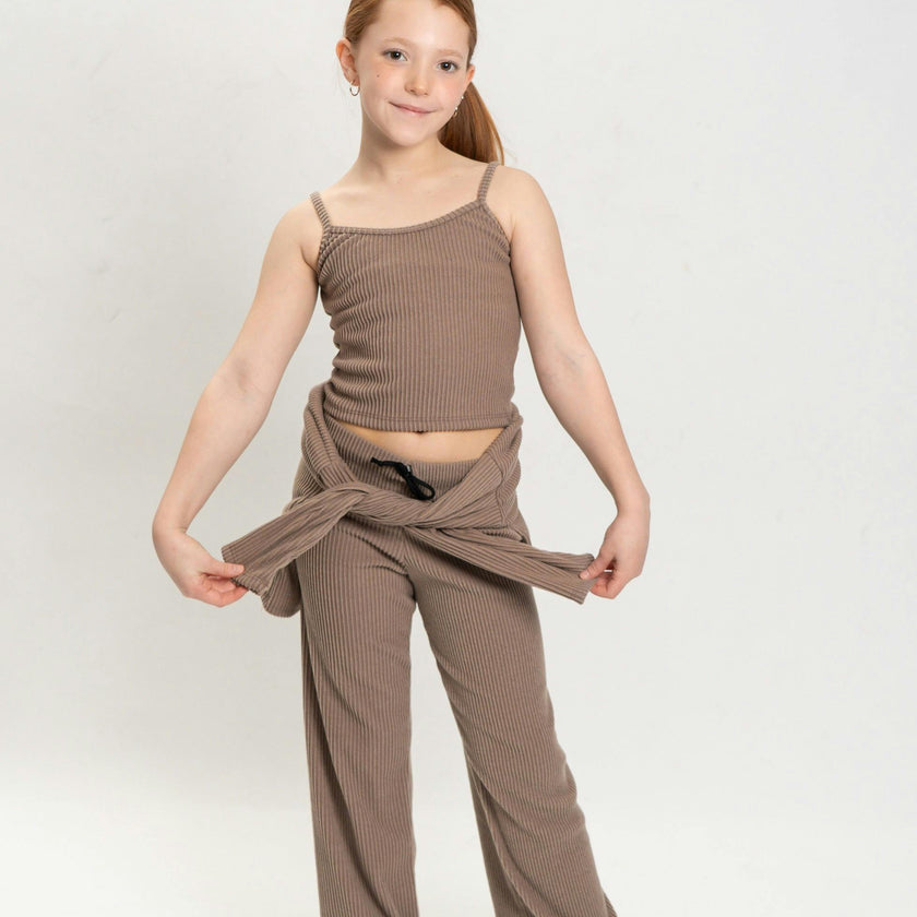 Girls Lucy 3 Piece Rib Sweat Set