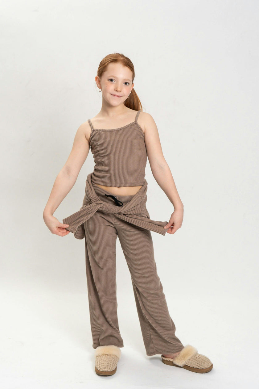 Girls Lucy 3 Piece Rib Sweat Set