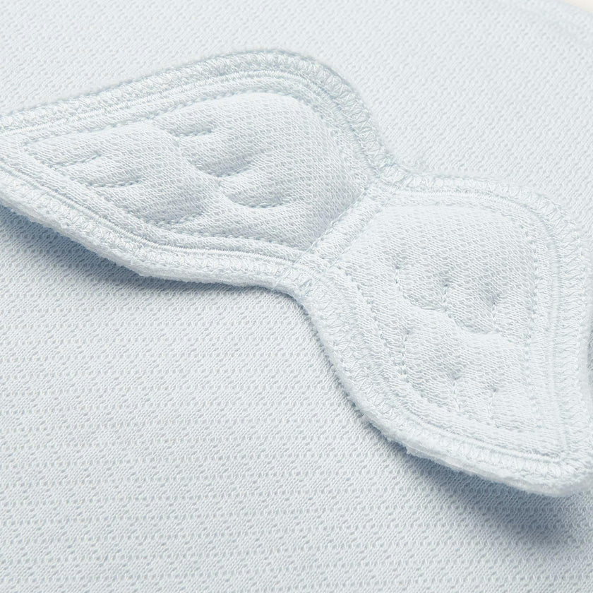 Angel Wing™ Pointelle Sleepsuit - Blue