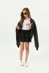 Valley Black Vegan Leather Jacket