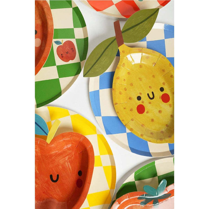 Little Chef Checkered Dinner Plates