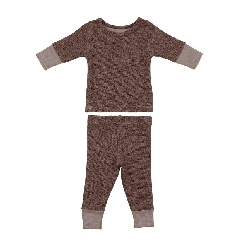 Brushed Sweater Knit 2-Piece Lounge Set