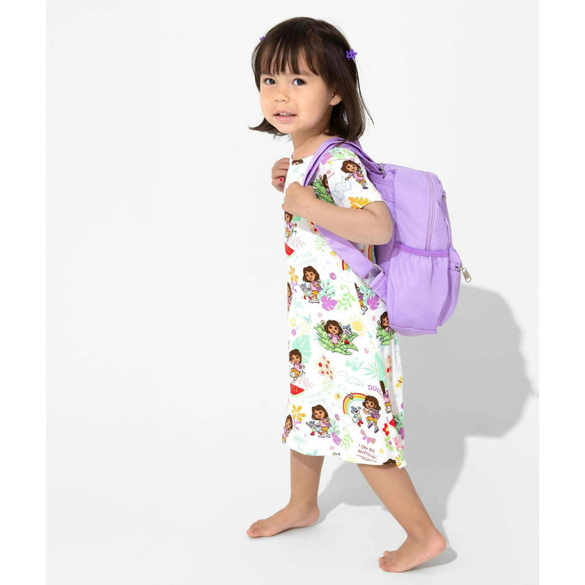 Dora: Tropical Dreams Bamboo Girls' Short Sleeve Dress